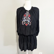 Melissa Odabash Womens Dress Embroidered Floral Size Medium Beachy Resortwear