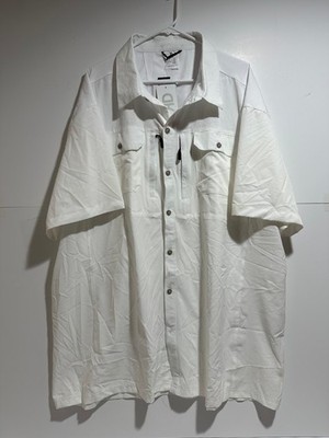 LITTLE DONKEY ANDY SHORT SLEEVE BUTTON DOWN DRY TECH UV PROTECTION 4XL SHIRT