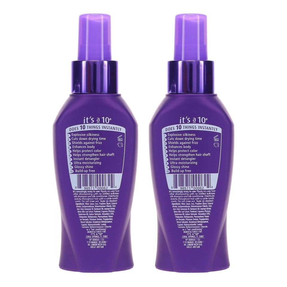 IT'S A 10 SILK EXPRESS SILK LEAVE-IN 4 OZ 2 PACK ~ NEW - Image 4 of 4