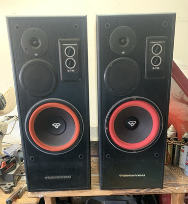 Cerwin-Vega E-710 Floorstanding Standing Speakers Pair 2.0 Wired Black