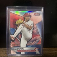 2025 Bowman's Best Top Prospects Blue Refractor /150 Chase Burns #TP-21