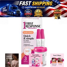 First Response Pregnancy Test Kit 3 Tests EasyCup Rapid Result 99 Accurate