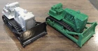 Maisto Tonka Bulldozer Lot of 2, Silver Black Blade, Green