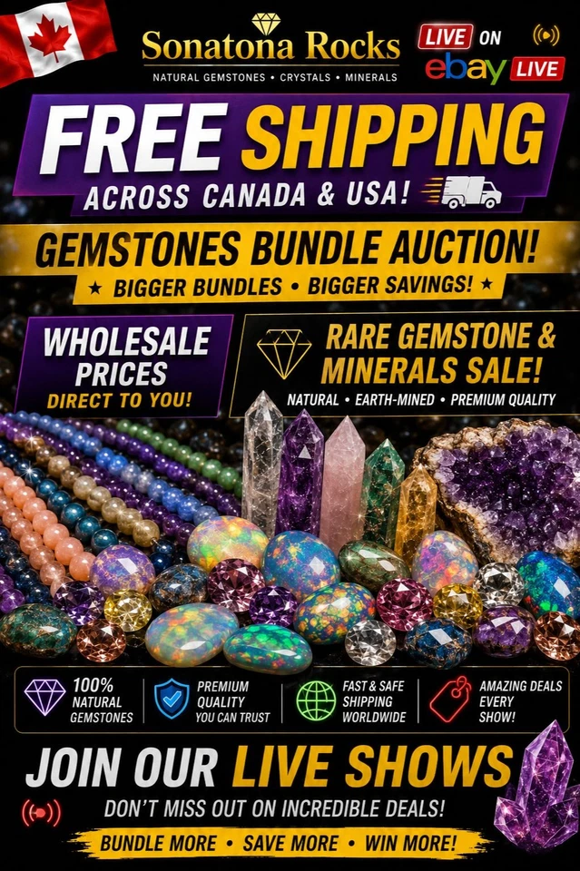 💎 FREE SHIPPING CA USA | Rare Gemstones • Bundle Deals • Crystals-Minerals