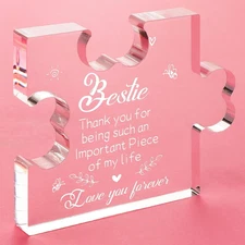 Acrylic Plaque Desk Decoration for Best Friend Birthday and Holiday Gifts