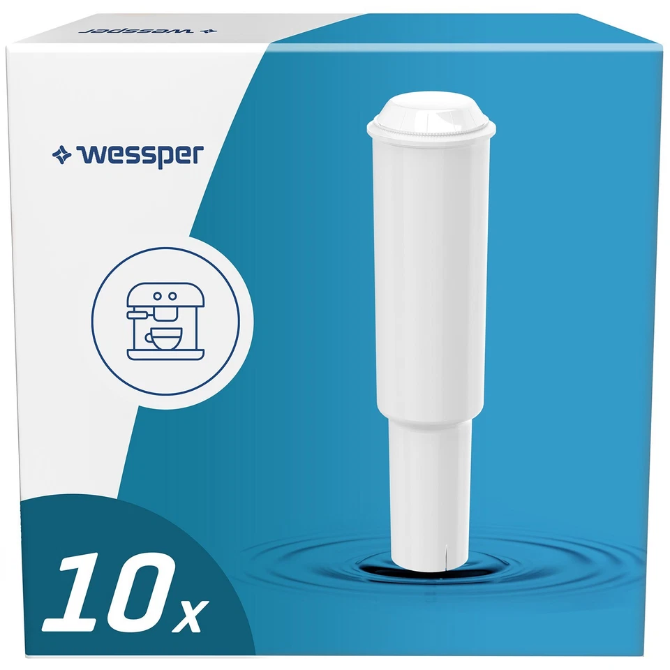 10x Wasserfilter Wessper ersetzen Jura White 60209, passend für Impressa Serie