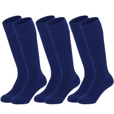 3 Pairs Kids Youth Baseball Socks Cushioned Soccer Football Softball Socks fo...