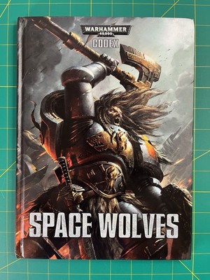 Warhammer 40K Space Wolves Codex Hardcover Rulebook   Used