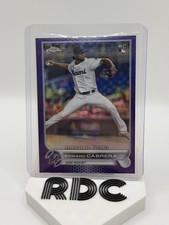 2022 Topps Chrome Update Rookie Debut Edward Cabrera #USC87 Purple Refractor