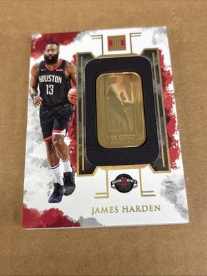 2019-20 Panini Impeccable James Harden 1/2 Oz Gold Bar 5/8