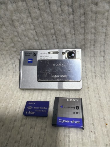 Sony Cyber-Shot DSC-17 Compact Digital Camera Stuck Zoomed In For Parts Repair
