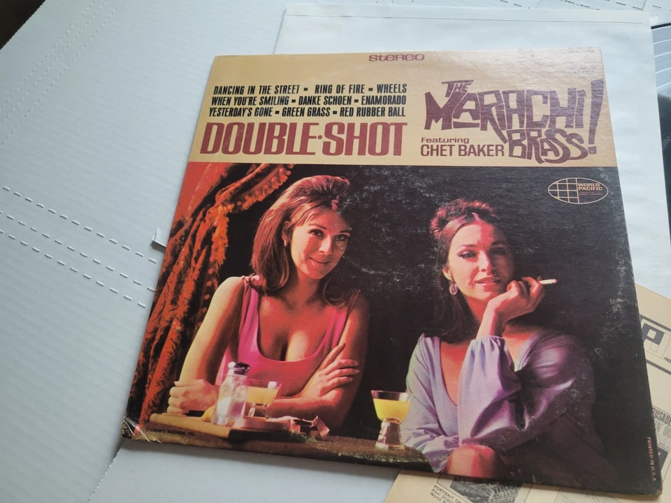 MARIACHI латуни с изображением CHET BAKER - двойной выстрел 1966 LATIN JAZZ Lp VG +/EX - Изображение 2 из 4