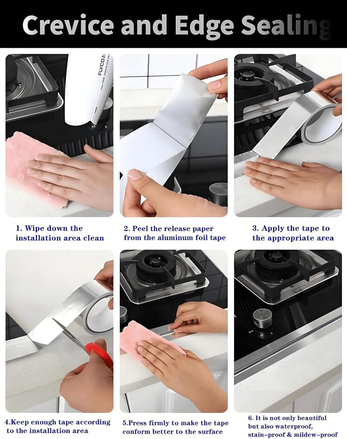 Thicker Aluminum Foil Tape 2-Inch X 50Ft Heavy Duty High Temp Silver Tape for HV