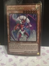 Santa Claws PGL2-EN021 Gold Secret Rare 1st Edition Yu-Gi-Oh Card Near Mint-Mint