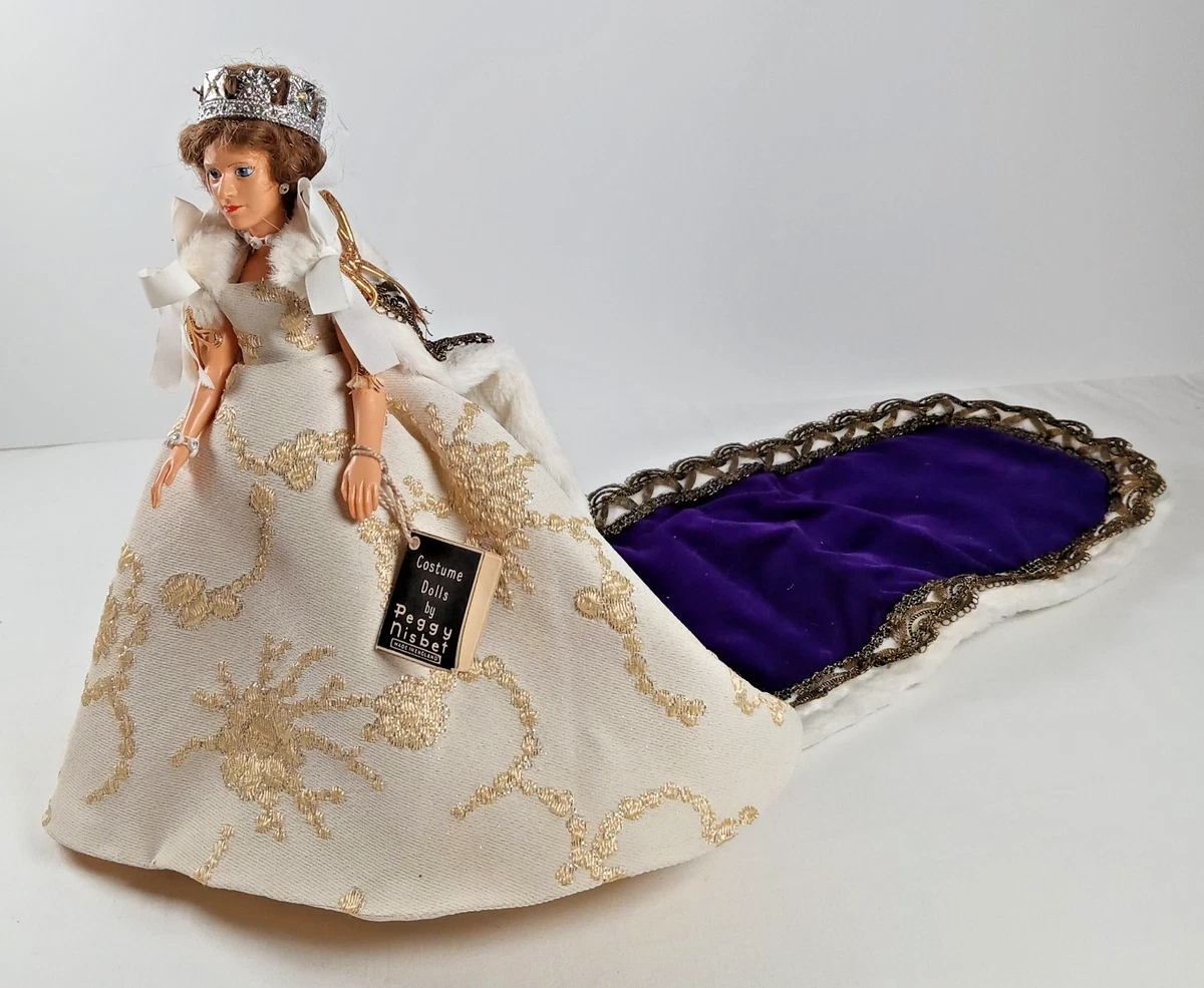 Poupée Ancienne Peggy Nisbet Queen Elisabeth Ist – 1960, 20 Cm