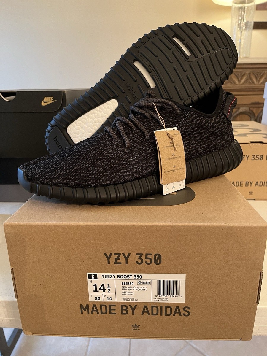 Size 14.5 - adidas Yeezy Boost 350 2016 Pirate Black for sale