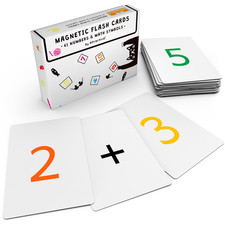 Attractivia Magnetic Number Flash Cards - Large 0-25 Math Cards Early Addition