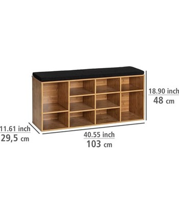 WENKO  E2X Schuhbank mit Sitzpolster Loft