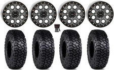 System 3 SB-7 15" Wheels Ti (4+3) 32" Intersect Tires Kawasaki Teryx Mule