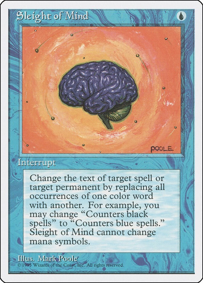 Sleight of Mind N/A LP Normal Fourth Edition MTG EN