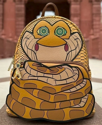 Disney KAA w/GITD EYES - Jungle Book Snake Loungefly Mini Backpack NWT
