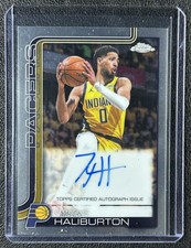 TYRESE HALIBURTON 2025-26 TOPPS CHROME UPDATE #TCA-TH AUTO PACERS
