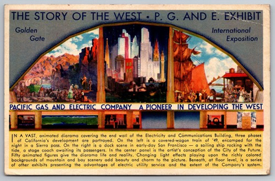 #ad #ad Pacific Gas amp; Electric Exhibit – Golden Gate Exposition San Francisco CA PC J $9.99