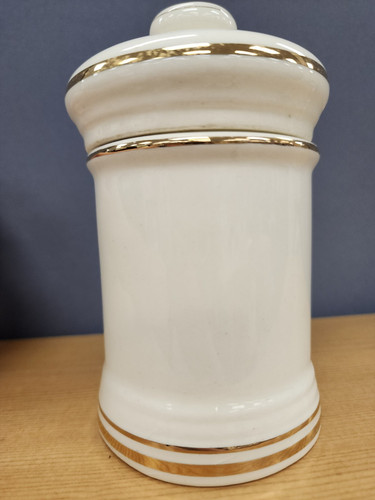 Vintage Ceramic Jeanne Robinette California Apothecary Jar & Lid Colchici Semina - Picture 3 of 13