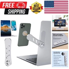 Magnetic Phone Holder, Laptop or Desktop Monitor Side Mount Phone Holder, Sli...