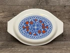 Vintage Pyrex Oval Casserole Dish Lid Only Odd Pattern   1-1/2  qt  943 C12
