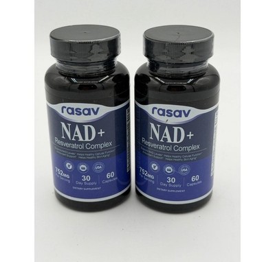 2 rasav NAD+ Complex 752mg, 60 Capsules