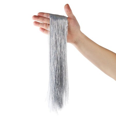 2000 Strands Glittering Silver Christmas Tinsel Icicles 19.7'' 