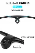 -30 Full Carbon Road Bicycle Integrated Handlebar with Washers Internal Cable