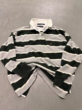 Vintage 90s Tommy Hilfiger Striped Crest Rugby Shirt XL