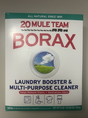 NEW 20 Mule Team Borax Detergent Booster & Multi-Purpose Household Cleaner 65 Oz