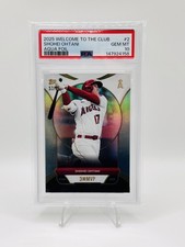 2025 Topps - Welcome to the club - Shohei Ohtani - #2 - Aqua Foil - /75 - PSA 10