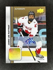 2023-24 UD Team Canada Juniors Signatures Jamie Lee Rattray Auto #62