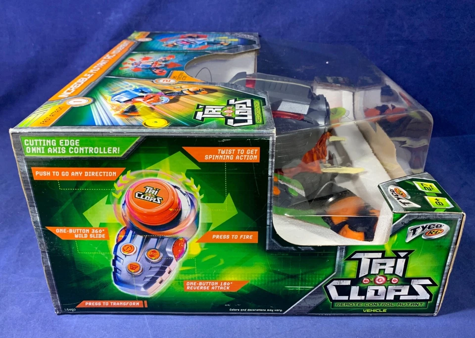 Tyco TRI-CLOPS - Radio Control Mutant RC 27MHz GLOW DISCS All Batteries Included - Image 3 of 4