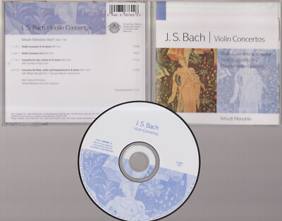 Bach: Violin Concertos - Violin Concerto in A Minor; in E by Menuhin CD #0924HV