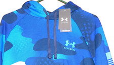 Under Armour UA Freedom Fleece Amp Men's Hoodie Size XL 1379211 Blue
