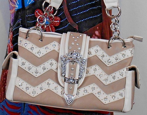 BOLSO DE MANO ORGANIZADOR Cartera BOLSOS DE MANO CON HEBILLA OCCIDENTAL ESTUDIADA Bolso de Hombro - Imagen 5 de 7