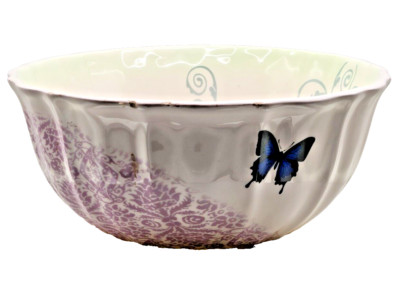 Market 8'' Bowl, Butterfly, Joy Print