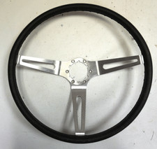 1969-1975 Chevy Corvette C3 Steering Wheel Used Black Wstainless Spokes Nice