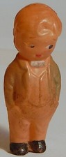 VTG CELLULOID BOY in DRESSY OUTFIT HAND-BLOWN TOY JAPAN
