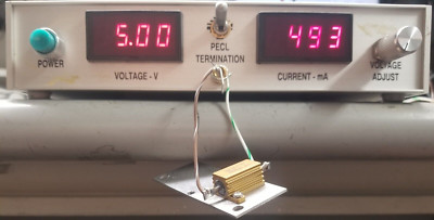 DC Bias Power Supply 0-5V 500mA for RF applications SMA connector ECL Term.