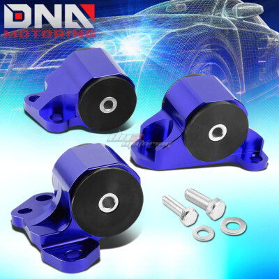 ALUMINUM 2-BOLT ENGINE TORQUE MOUNT BLUE FOR 92-95 CIVIC/-00 INTEGRA B/D SWAP