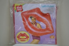 NEW - Play Day Large Lips Pool Float 3 ft. 11.5 in wide Repair Patch Included