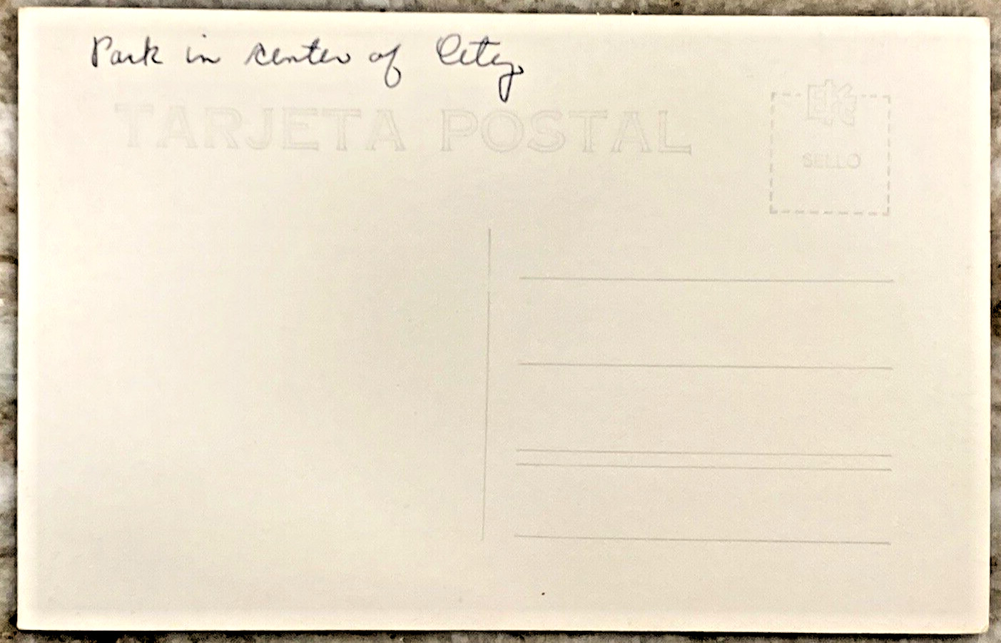 Plaza De Armas Tampico Tamps City Park Mexico Desentis Jr. Postcard