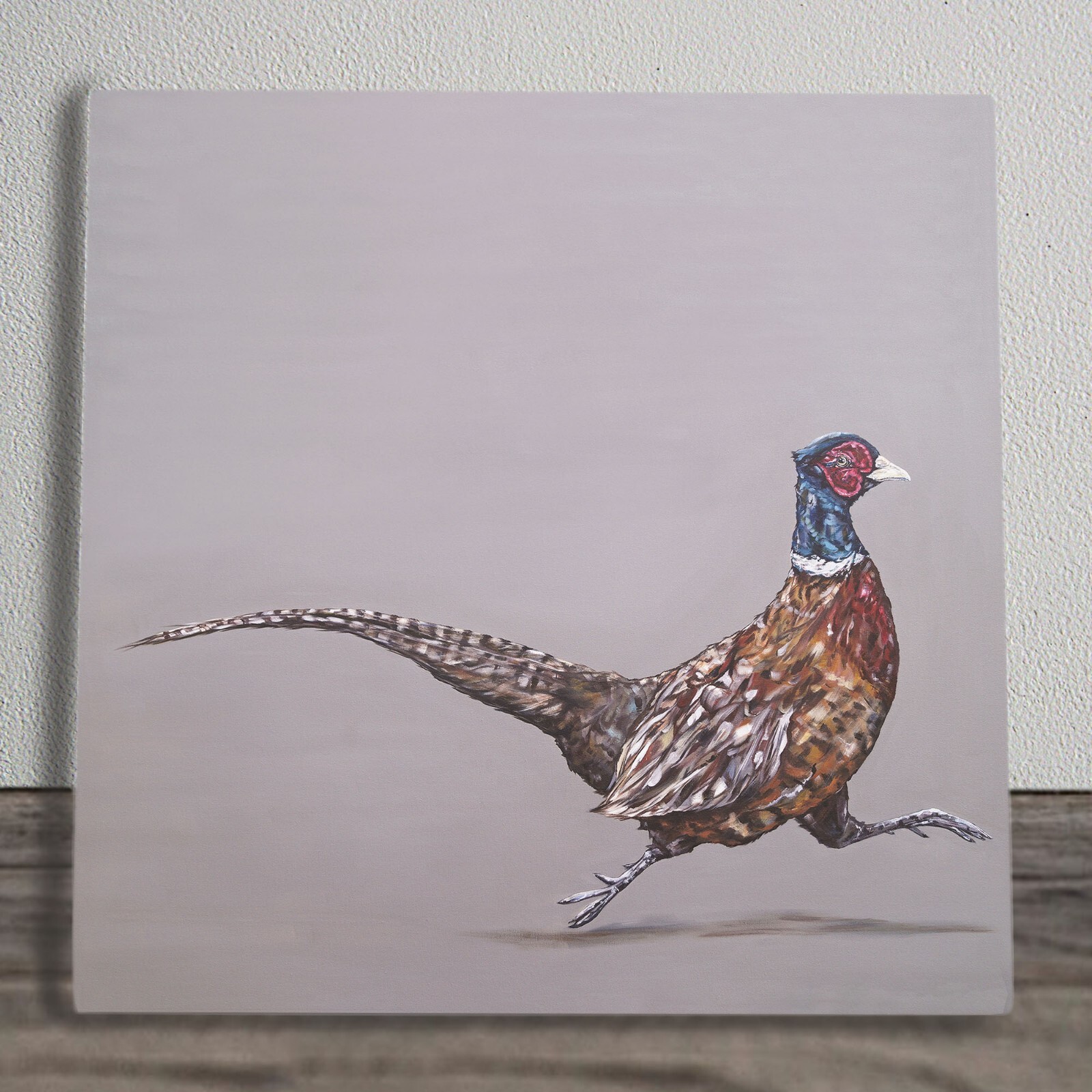 Pheasant Ceramic Tile Picture Plaque Feeling The Pheasan Plucker Sign Sam Fenner