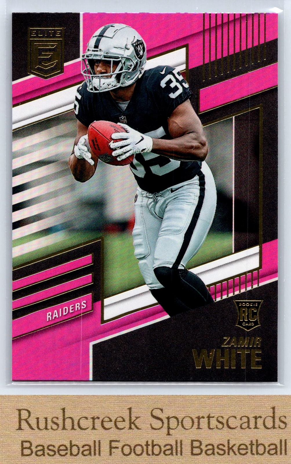 2022 Donruss Elite #115 Zamir White Raiders RC Rookie Pink